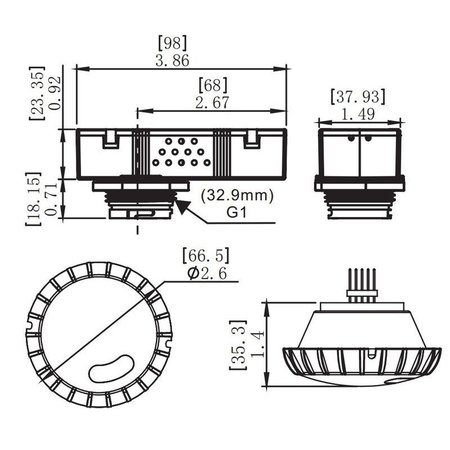 WESTGATE WEC-3MDR-42ON/OFF PIR 120-277V HIGHBAY SENSOR WEC-3MDR-42